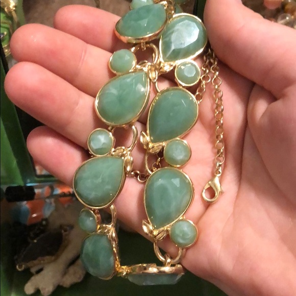 Chunky Stone Necklace and Earring set - Picture 1 of 3